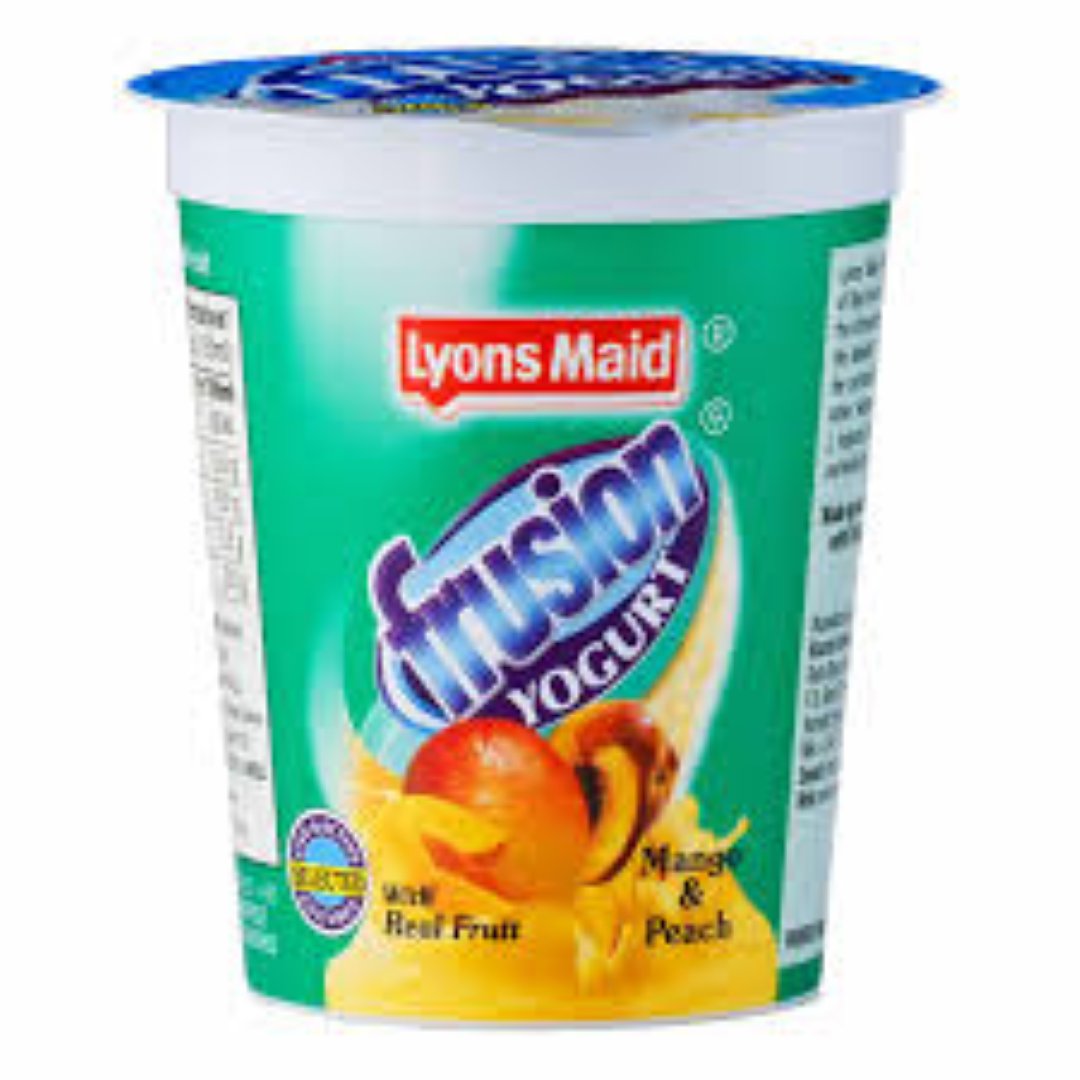 FRUSION YOGHURT MANGO AND PEACH 150ML
